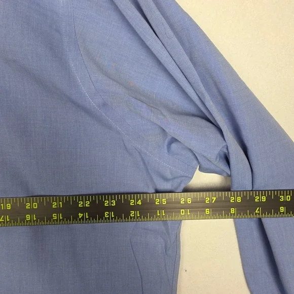 Brooks Brothers Men's Button Down Shirts 17-34 Blue Traditional Fit Cuff ‎ Lot 2